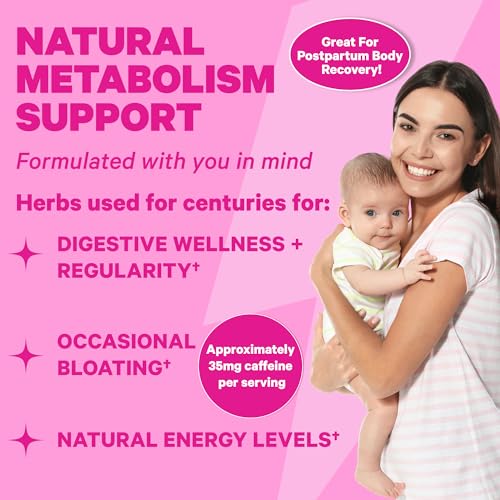Pink Stork Slim Tea with Organic Dandelion Root, Green Tea, Ginger and Hibiscus for Detox Pink StorkBuy Supplements Australia