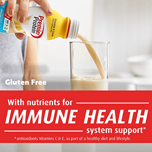 Premier Protein Shake, Bananas & Cream, 30g Protein, 1g Sugar, 24 Vitamins & Minerals Premier ProteinBuy Supplements Australia