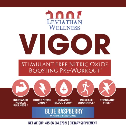 Leviathan Wellness Vigor - Stimulant Free, Nitric Oxide Boosting Pre-Workout Powder Leviathan WellnessBuy Supplements Australia