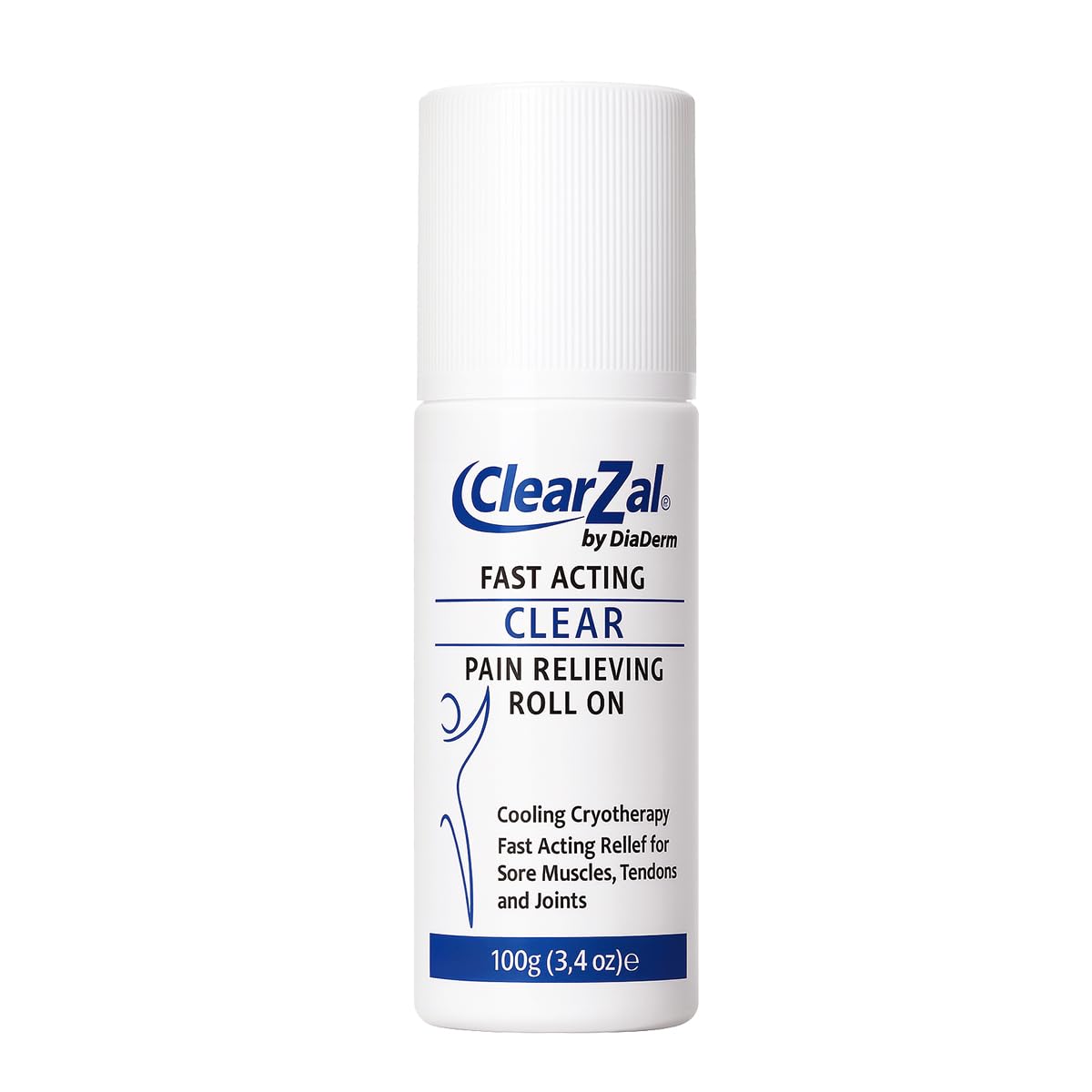 ClearZal Fast Acting Clear Pain Relieving Roll On Cooling Relief of Joint Pain, Muscle Pain, Muscle Soreness, and Swelling from Bruises or Injury - Non-Greasy - Homeopathy, 3.4oz Made in USA ClearzalBuy Supplements Australia