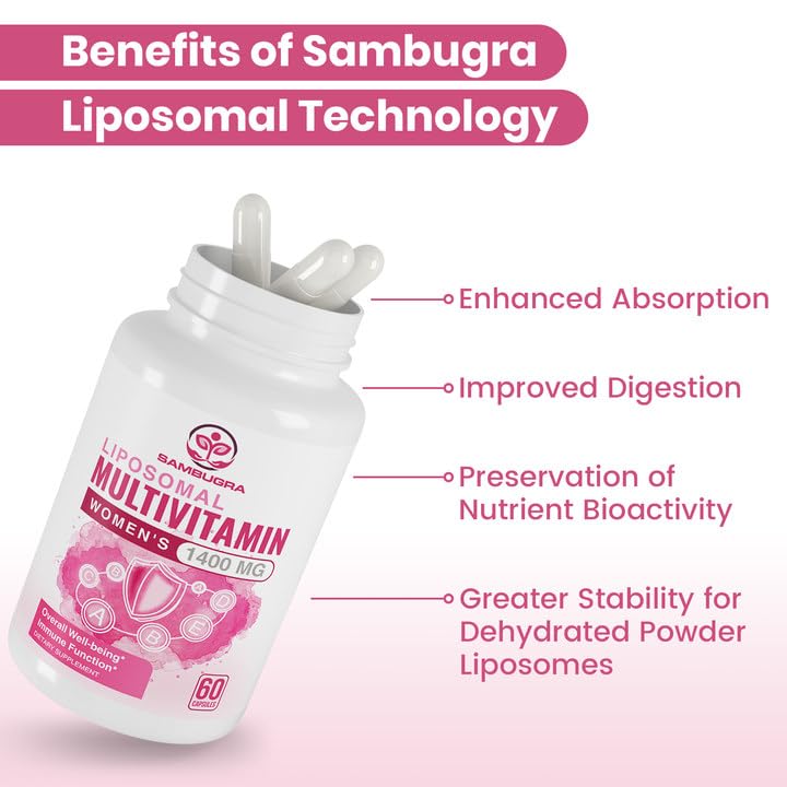 Liposomal Multivitamin for Women 1400MG - Womens Daily Multi Vitamins Supplements SambugraBuy Supplements Australia