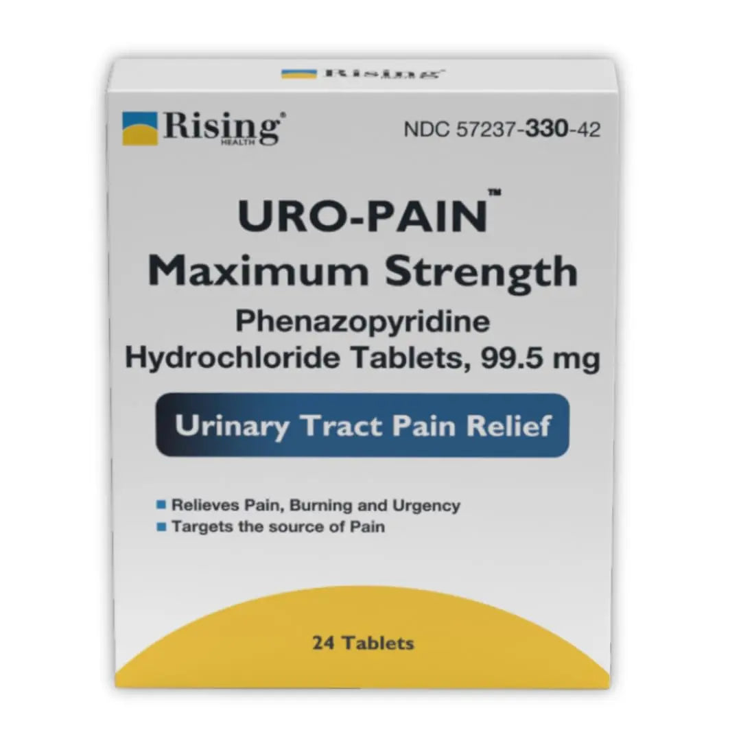 Rising Health - URO Pain Maximum Strength | Urinary Tract Pain Relief | Relief from Pain, Burning and Urgency | 24 Count RisingBuy Supplements Australia