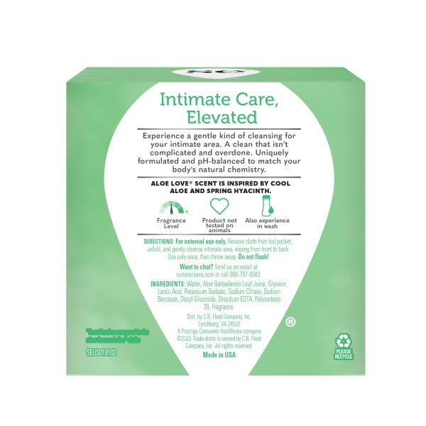 Summers Eve Cleansing Cloths 16 Count Aloe Love (6 Pack) Summer's EveBuy Supplements Australia