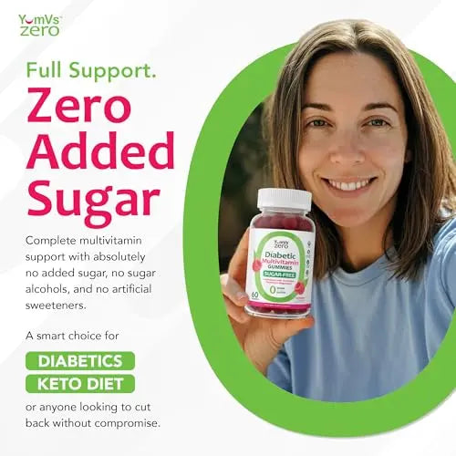 YUM-V'S Multivitamin for Women & Men – Sugar Free Multivitamin Gummies – Zero Sugar Gummy with Chromium, Thiamine & Magnesium YUM-V'SBuy Supplements Australia