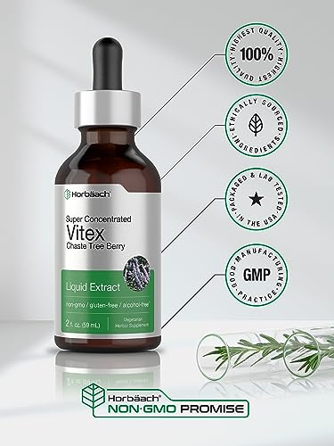 Vitex Berry Chasteberry Extract | 2 fl oz | Super Concentrated | Alcohol Free Chaste Tree HorbäachBuy Supplements Australia