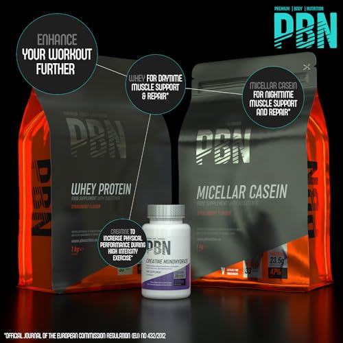 PBN - Premium Body Nutrition Micellar Casein Strawberry 1kg Pouch Premium Body NutritionBuy Supplements Australia