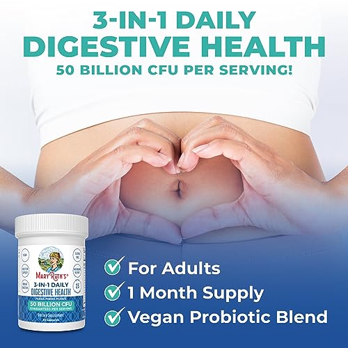 Mary Ruth's 3 in 1 Digestive Health Probiotic, 30 CT MaryRuth OrganicsBuy Supplements Australia