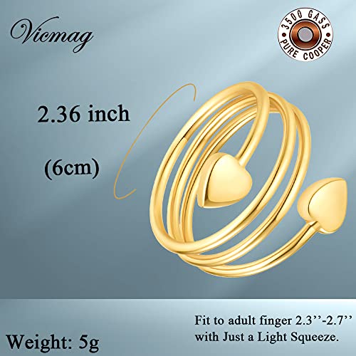 Vicmag Copper Magnetic Ring for Women, Lymphatic Drainage Ring Ladies Fingers VicmagBuy Supplements Australia