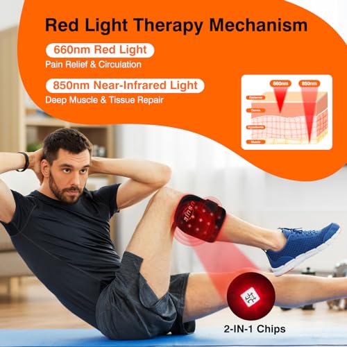 Cordless Red Light Therapy for Knee, Infrared Light Therapy Devices for Knee Pain Relief, Meniscus Injury agiogioBuy Supplements Australia