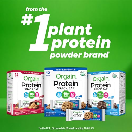 Orgain Organic Vegan Protein Bars, Peanut Butter - 10g Plant Based Protein OrgainBuy Supplements Australia