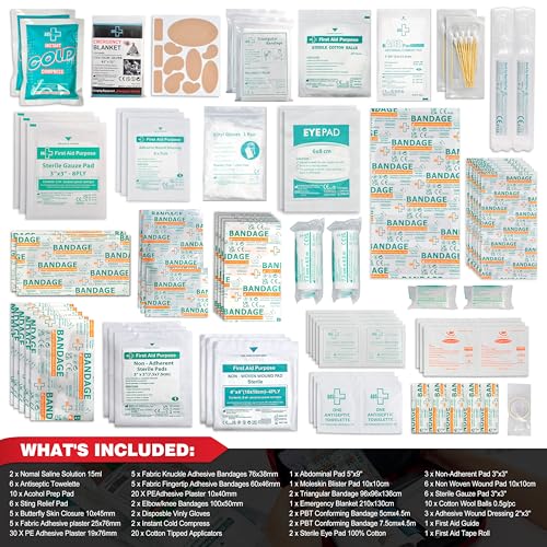 General Medi 160 Piece First Aid Kit Bag Refill Kit - Includes Eyewash, Instant Cold Pack General MediBuy Supplements Australia