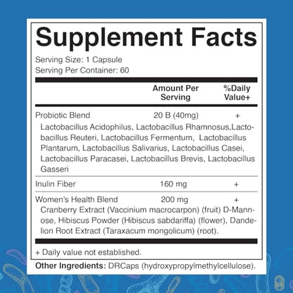 Vitamatic Vaginal Probiotics 20 Billions for Women pH Balance & Odor Control VitamaticBuy Supplements Australia