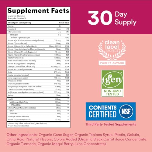 SmartyPants Teen Girl Multivitamin Gummies: Omega 3 Fish Oil (EPA/DHA), Vitamin D3 SmartyPantsBuy Supplements Australia
