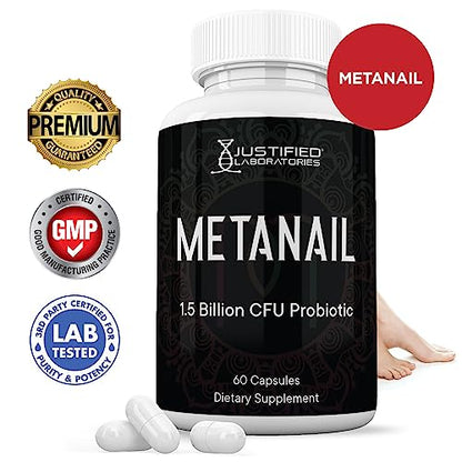 Justified Laboratories (2 Pack) Metanail 1.5 Billion CFU Probiotic Nail Support 120 Capsules Justified LaboratoriesBuy Supplements Australia