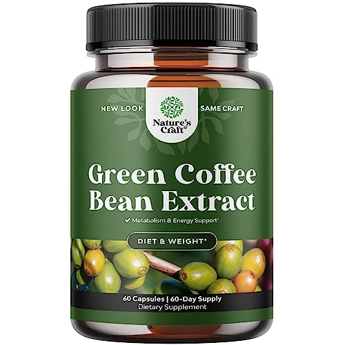 Pure Green Coffee Bean Extract Supplement – Best for Weight Loss Appetite Suppressant 