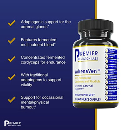 Premier Research Labs AdrenaVen - Supports Adrenal Gland Health & Stress Response Premier Research LabsBuy Supplements Australia