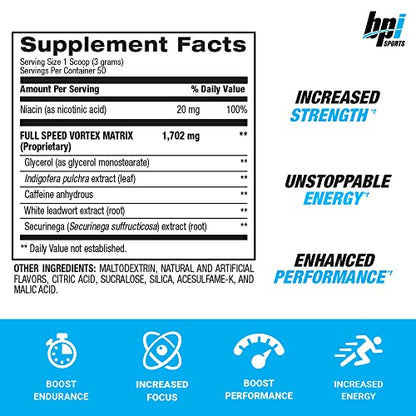 BPI Sports 1.M.R Vortex Pre Workout Powder, Non Habit Forming, Sustained Energy & Nitric BPI SportsBuy Supplements Australia