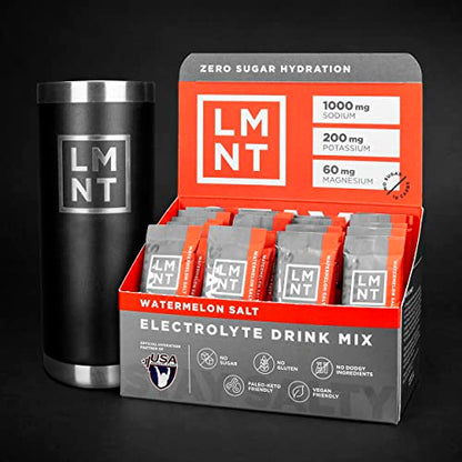 LMNT Keto Electrolyte Powder Packets | Paleo Hydration Powder | No Sugar, No Artificial LMNT ELEMENTAL LABSBuy Supplements Australia