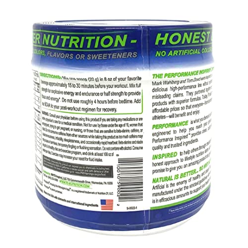 PERFORMANCE INSPIRED Nutrition Pre-Workout Powder - Contains Citrulline - Nitrosigine - Green Tea - All Natural - 1.49 lb - Black Cherry