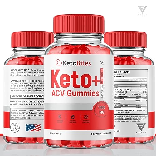 (3 Pack) Keto Bites ACV Gummies, KetoBites Keto ACV Gummies Advanced Weight Loss FyvusBuy Supplements Australia