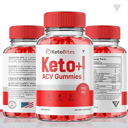 (3 Pack) Keto Bites ACV Gummies, KetoBites Keto ACV Gummies Advanced Weight Loss FyvusBuy Supplements Australia