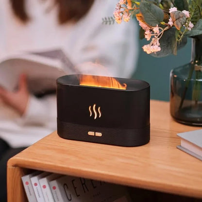 Flame Aroma Diffuser Humidifier 180ml, Oil Essential 2 Modes Brightness Aroma Humidifier GenericBuy Supplements Australia