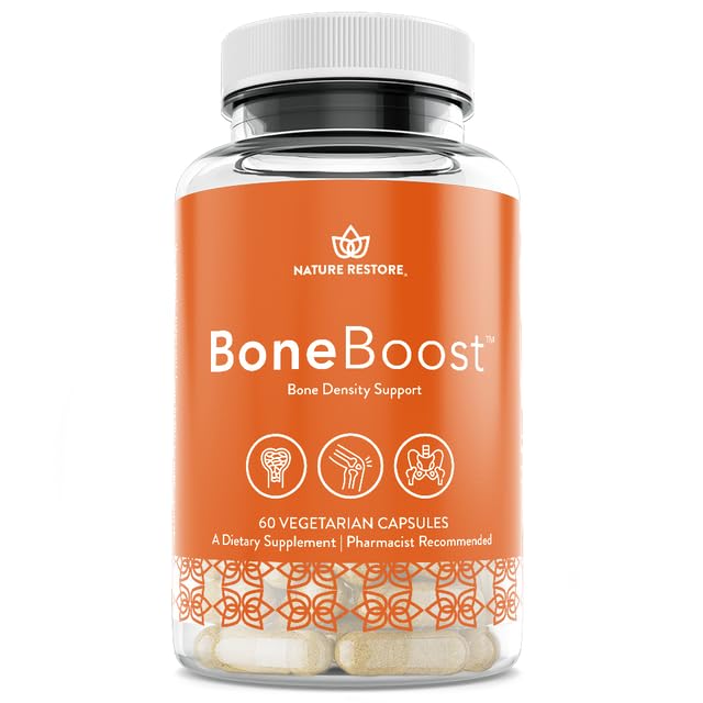 Nature Restore BoneBoost, Natural Bone Health Supplement, 60 Capsules, Manufactured in USA, Non GMO, Gluten Free Nature RestoreBuy Supplements Australia