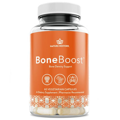 Nature Restore BoneBoost, Natural Bone Health Supplement, 60 Capsules, Manufactured in USA, Non GMO, Gluten Free Nature RestoreBuy Supplements Australia