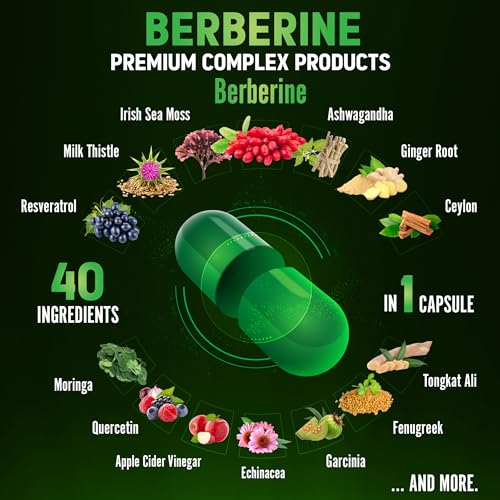 Zolotus 18800mg Berberine Supplement 40 in 1, with Sea Moss, Cinnamon, Milk Thistle ZolotusBuy Supplements Australia
