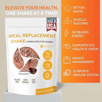 HARMONIFY Meal Replacement Shake for Women with Chocolate Flavor, 15g Plant Based HARMONIFYBuy Supplements Australia