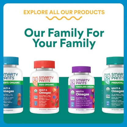 SmartyPants Zero Sugar Prenatal Multivitamin Gummies: Choline, Methylfolate, Omega 3 (ALA), Vitamin D3, C, Vitamin B12, B6, A, K, Zinc, Biotin SmartyPants