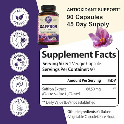 100% Pure Saffron Extract - Metabolism Booster & Natural Appetite Suppressant for Weight Loss WHOLE WORLD WELLNESSBuy Supplements Australia