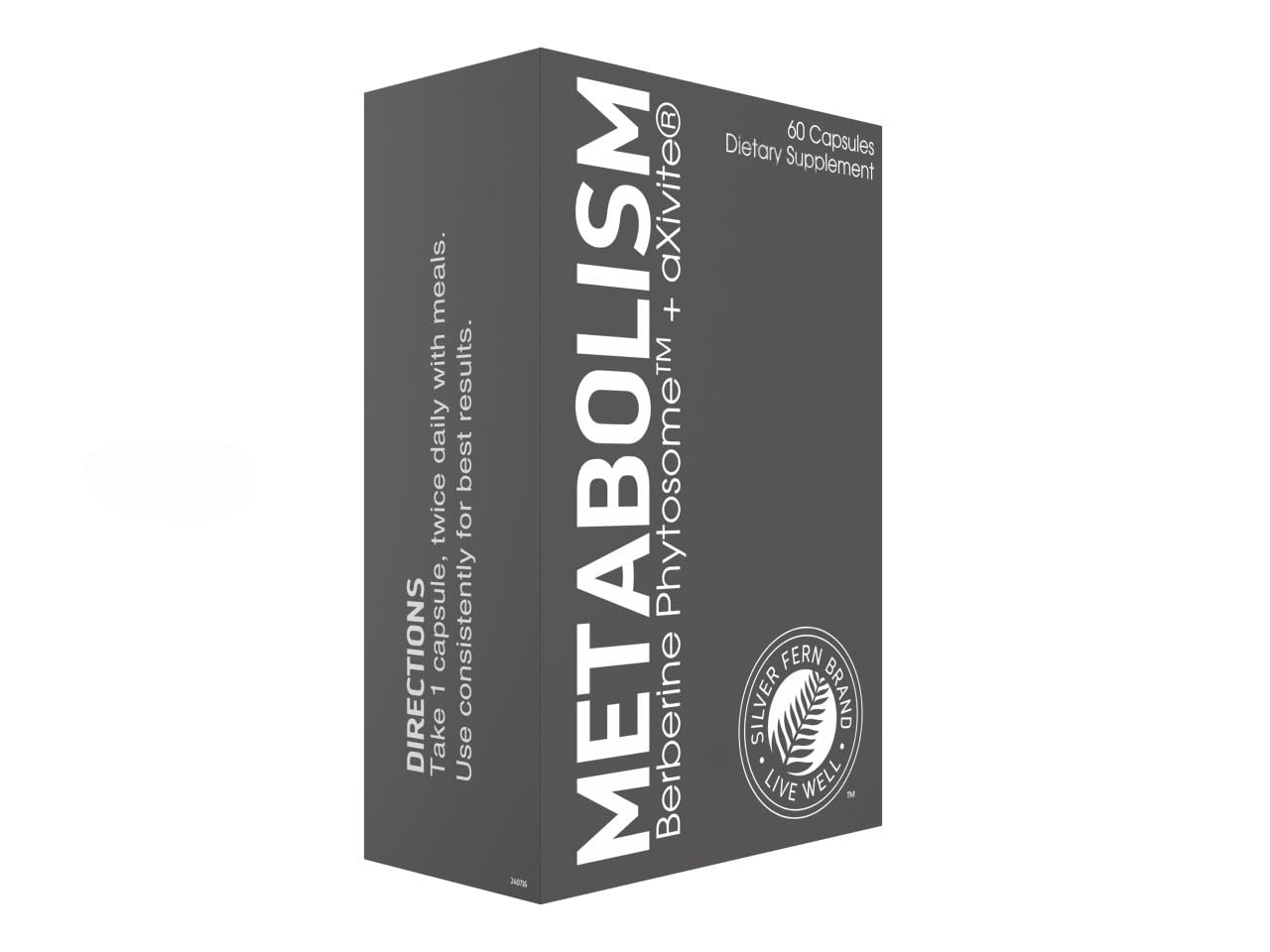 Silver Fern Brand Metabolism Supplement + Berberine Phytosome & aXivite – Supports Function & Wellness – 60 Capsules Silver FernBuy Supplements Australia