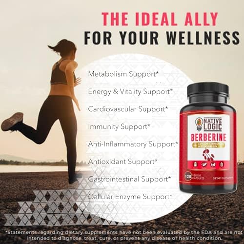 Native Logic Berberine HCL 1200mg with Ceylon Cinnamon, Bitter Melon, and Green Tea Native LogicBuy Supplements Australia