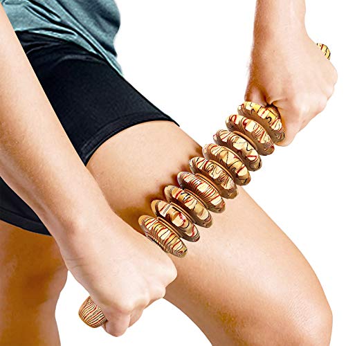 Deston Wooden Massager Handheld Roller Trigger Point Massager Stick for Fascia, Cellulite DestonBuy Supplements Australia