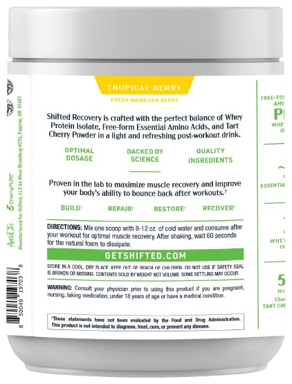 SHIFTED Whey Protein Isolate Protein Powder Post Workout Recovery Drink Mix SHIFTEDBuy Supplements Australia
