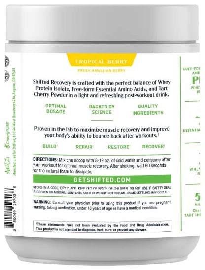 SHIFTED Whey Protein Isolate Protein Powder Post Workout Recovery Drink Mix SHIFTEDBuy Supplements Australia