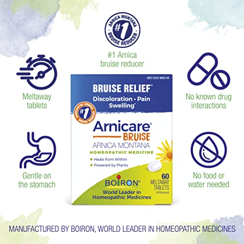 Boiron Arnicare Bruise for Relief of Pain or Swelling from Injuries, and Discoloration of Bruises - 60 Tablets BoironBuy Supplements Australia