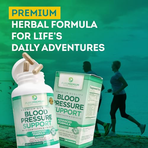 PurePremium Blood Pressure Support Supplement with Hawthorn, Hibiscus & Garlic Extract PurePremium SupplementsBuy Supplements Australia