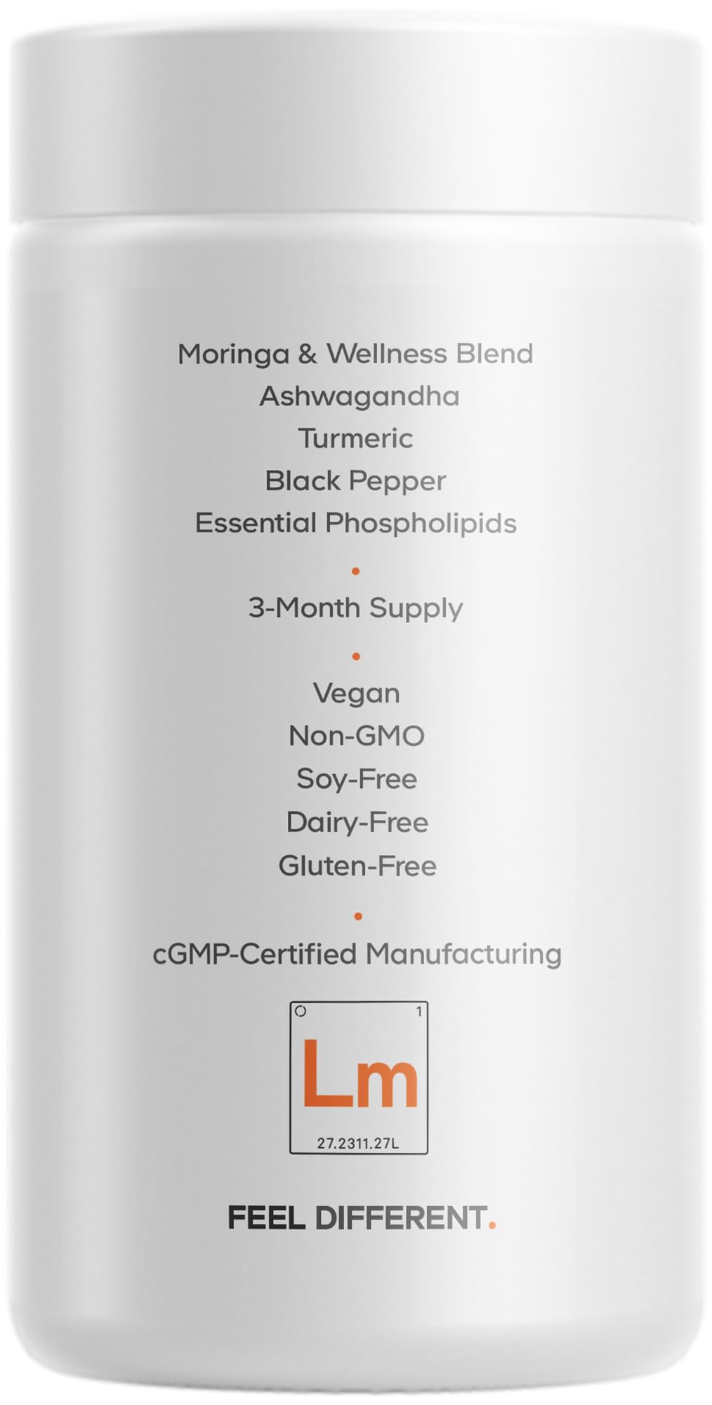 Codeage Liposomal Moringa+ Supplement, 400mg Moringa 50:1 Extract - Turmeric, Ashwagandha, Black Pepper, 3-Month Supply, Vegan Moringa Powder - 180 Capsules CodeageBuy Supplements Australia