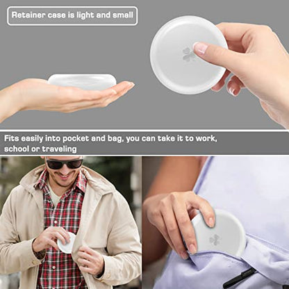 BVN 2 Pcs Retainer Case, Slim Braces Case, Denture Case, Mouth Guard Case, Teeth Aligner Case BVNBuy Supplements Australia