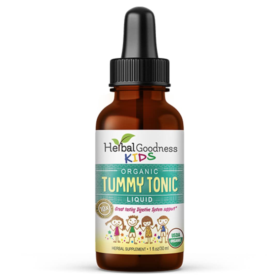 Kids Tummy Support Tonic Liquid Extract, Tasty Digestive System Support Supplement for Kids -1oz - Herbal Goodness Herbal GoodnessBuy Supplements Australia