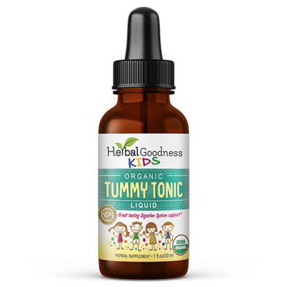 Kids Tummy Support Tonic Liquid Extract, Tasty Digestive System Support Supplement for Kids -1oz - Herbal Goodness Herbal GoodnessBuy Supplements Australia