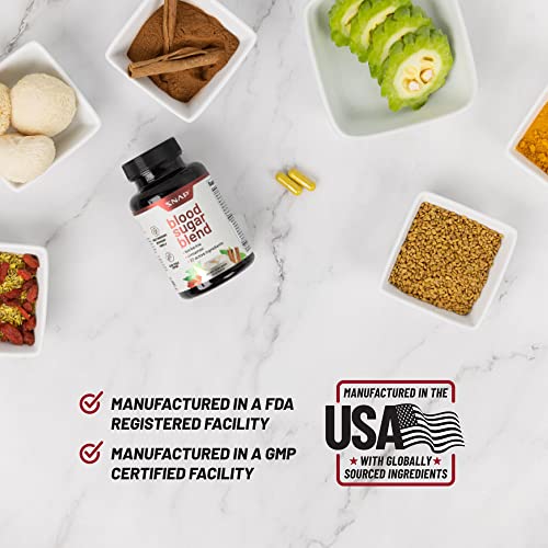 Snap Supplements Blood Sugar Blend - Support Healthy Blood Sugar, 60 Capsules Snap SupplementsBuy Supplements Australia