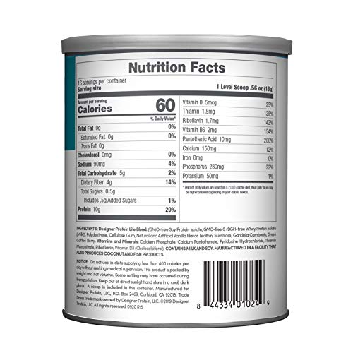 Designer Wellness, Designer Lite, Low Calorie Natural Protein, Prebiotic Fiber, Key Vitamins Designer ProteinBuy Supplements Australia