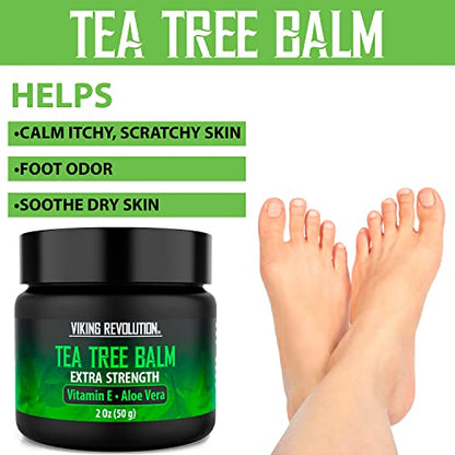 Viking Revolution Tea Tree Oil Cream - Super Balm Athletes Foot Cream - for Eczema Viking RevolutionBuy Supplements Australia