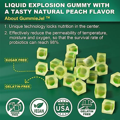 Sugar Free Digestive Enzymes Gummies 1000mg - Break Down Food Quickly - Chewable EnvyCureBuy Supplements Australia
