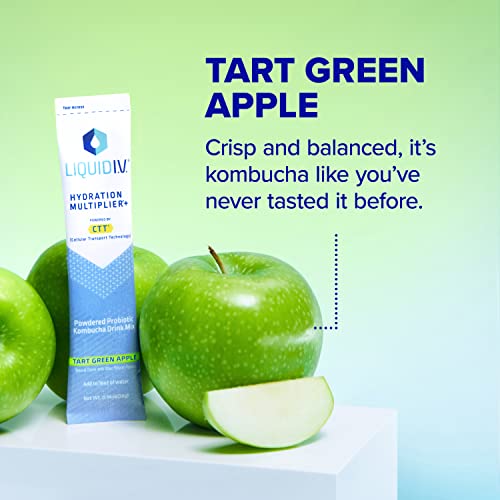 Liquid I.V. Hydration Multiplier + Probiotic Kombucha - Tart Green Apple - Hydration Powder Liquid I.V.Buy Supplements Australia