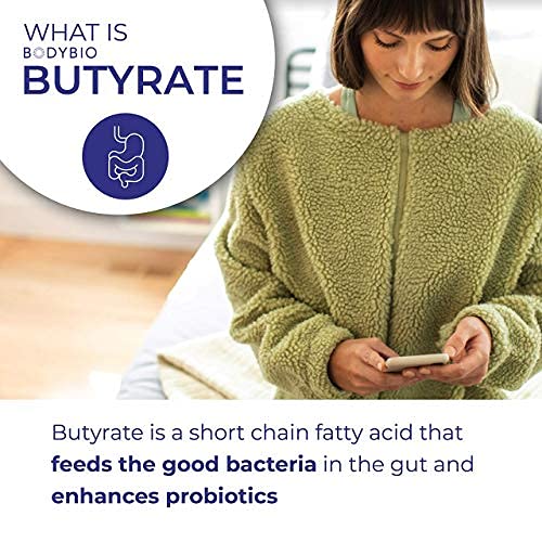 BodyBio Butyrate with Calcium & Magnesium - Supports Healthy Digestion, Gut & Microbiome BodyBioBuy Supplements Australia