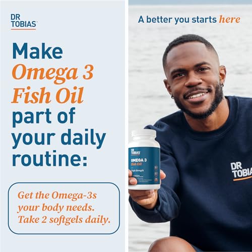 Dr. Tobias Omega 3 Fish Oil, 800 mg EPA 600 mg DHA Omega 3 Supplement for Heart Dr. TobiasBuy Supplements Australia